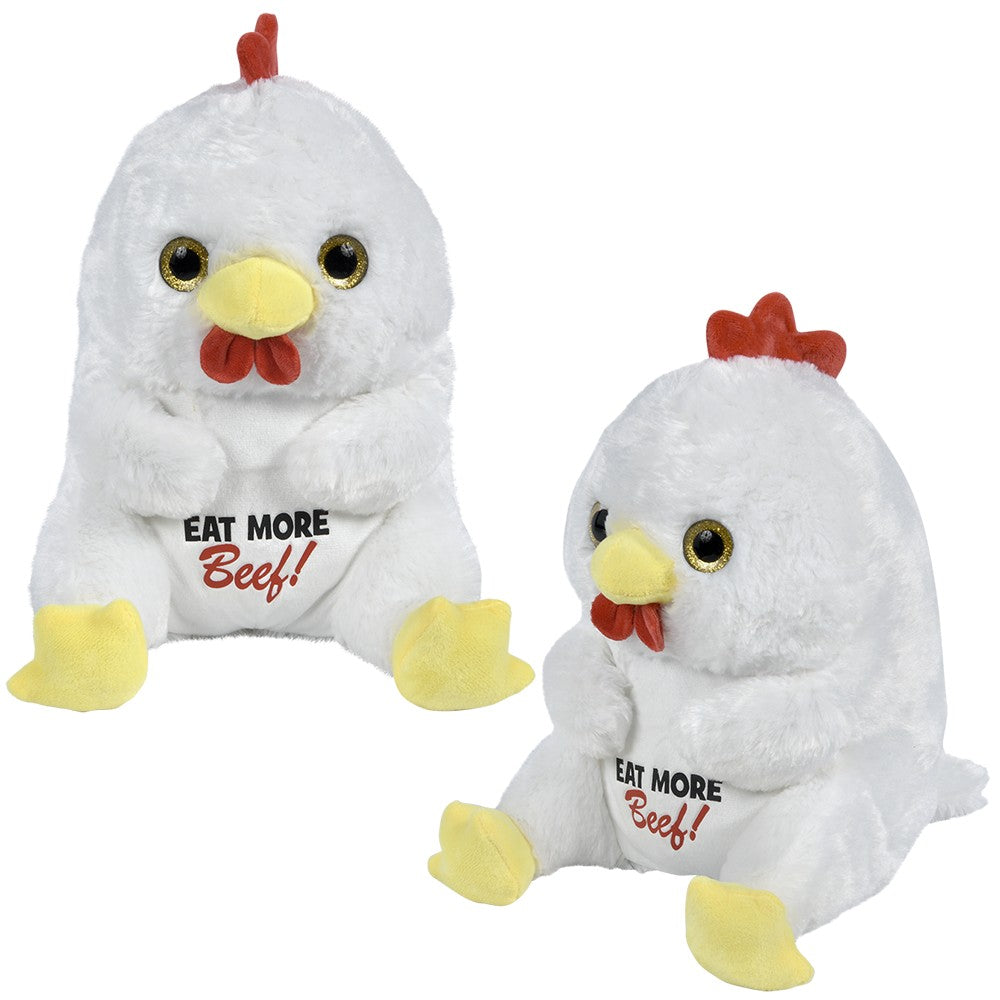 Belly Buddy Chicken Plush Chicken Eat More Beef