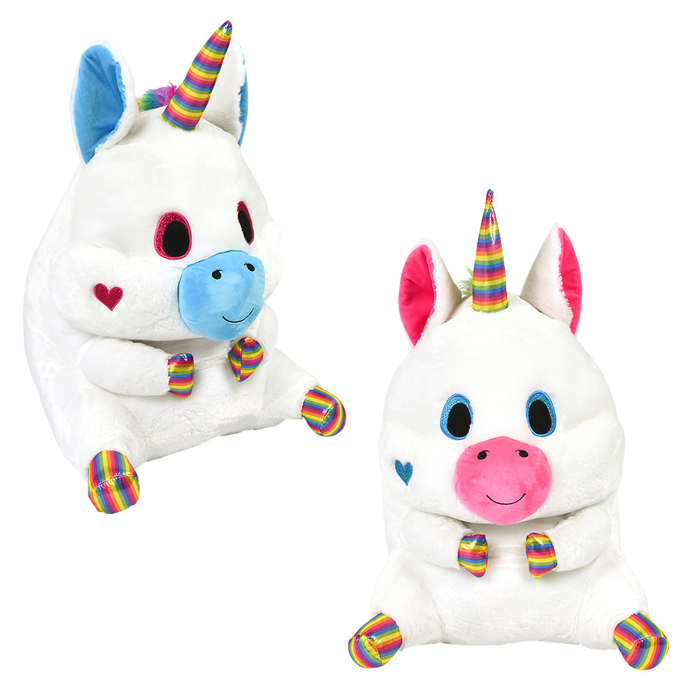 Unicorn Plush Belly Buddy 23"