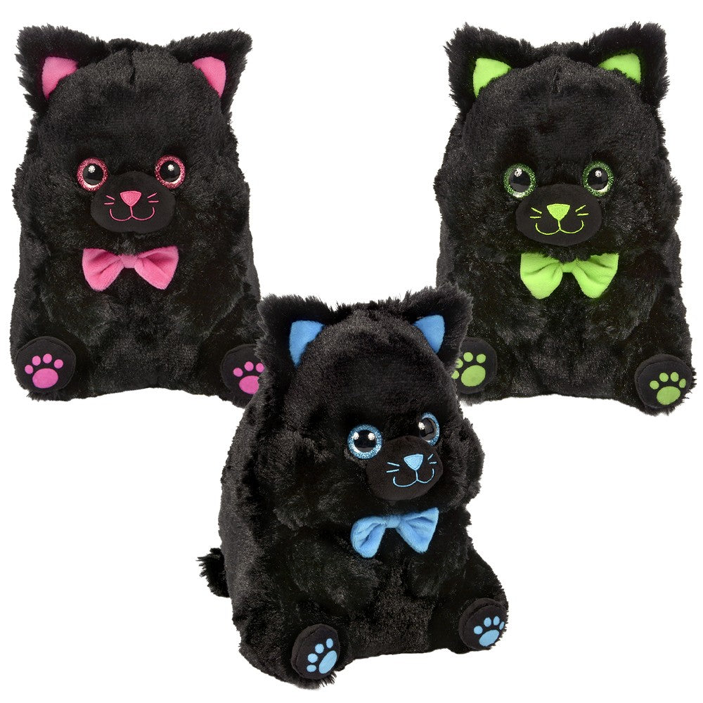Black Cat Belly Buddy Plush