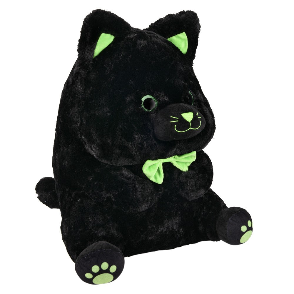 Black Cat Plush Belly Buddy 20"