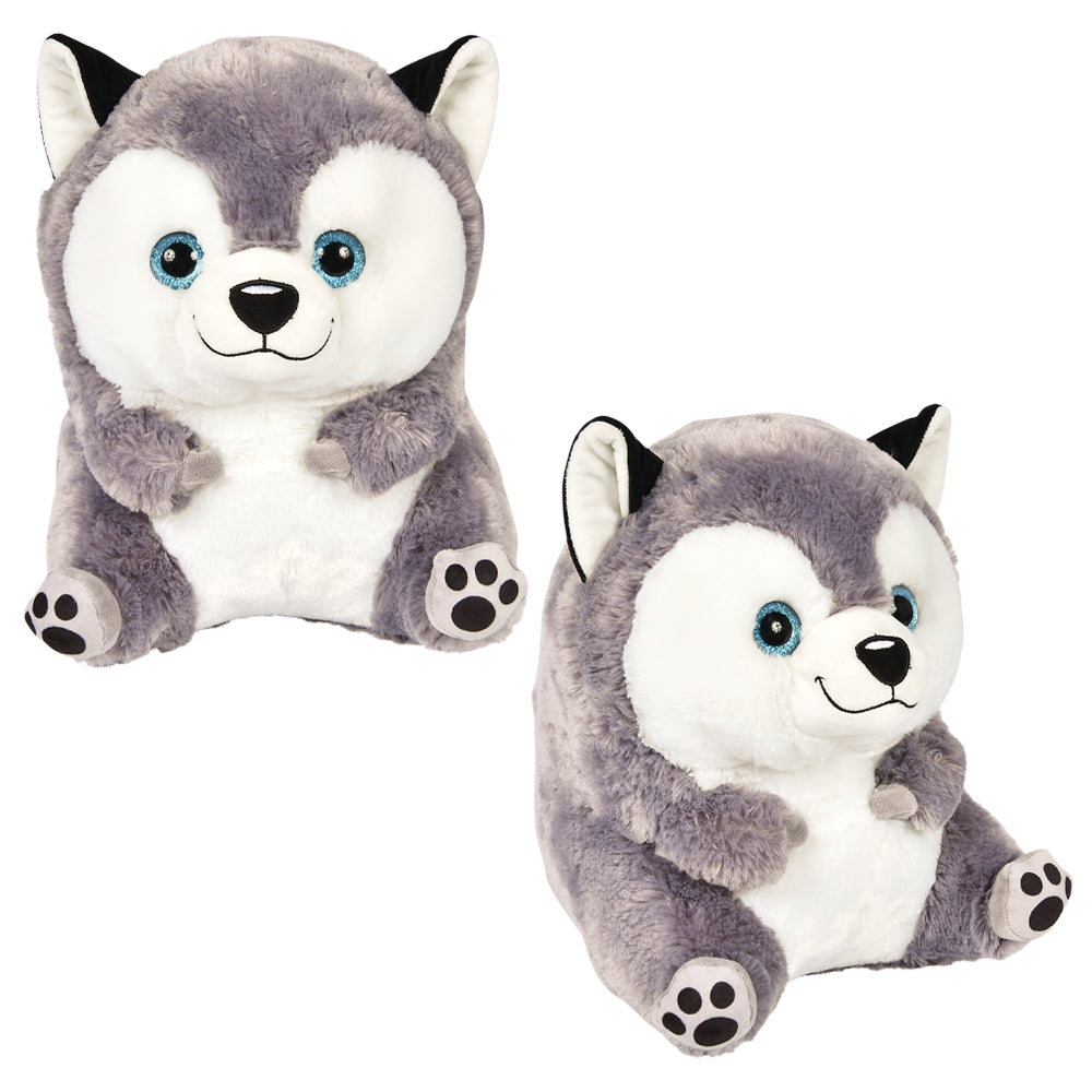 Husky Plush Belly Buddy 13"