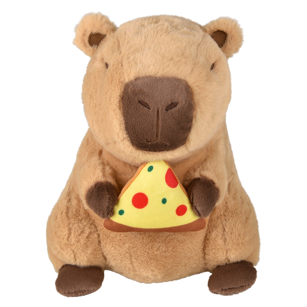 Capybara Plush Holding Food 12"