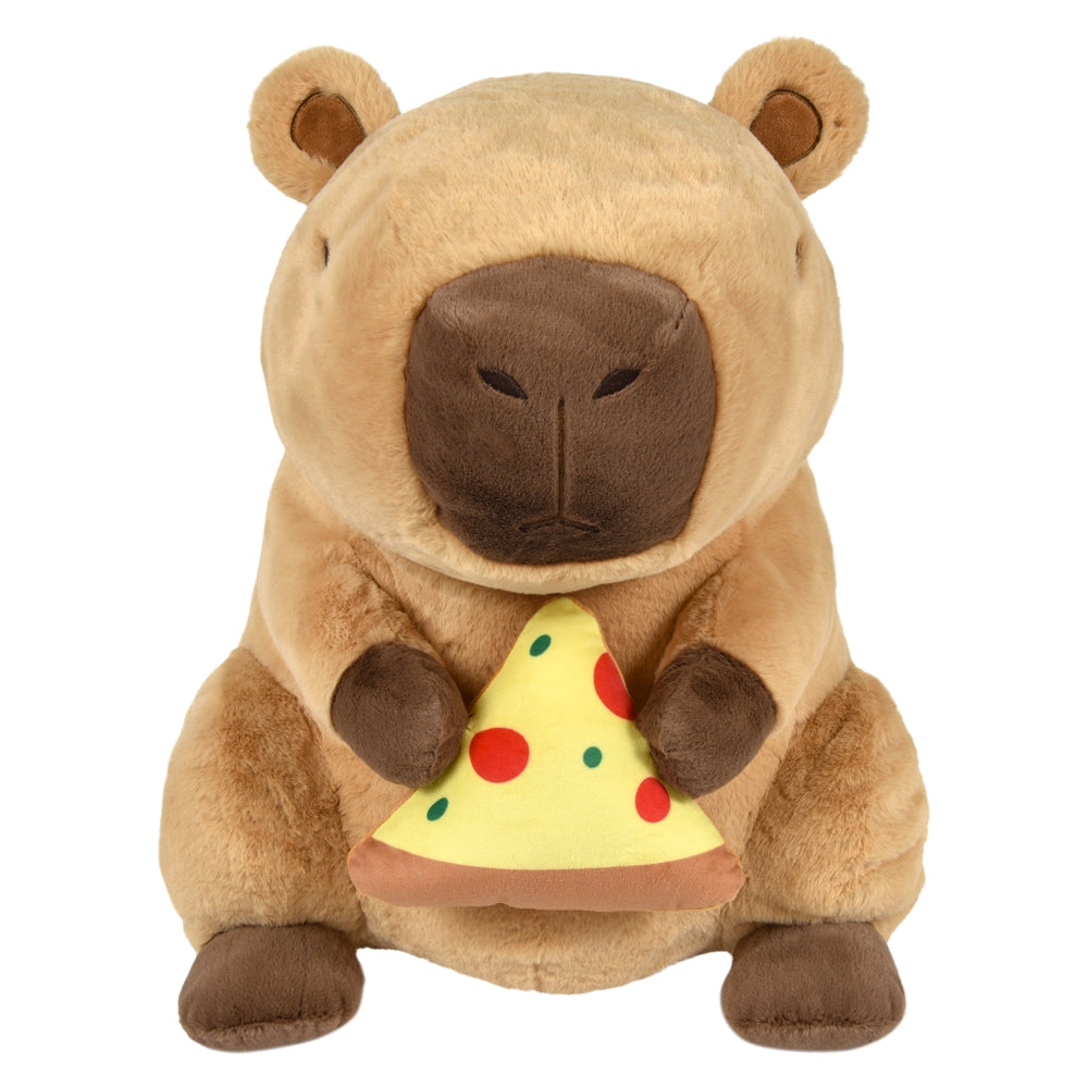 Capybara Plush Holding Food 20.5"