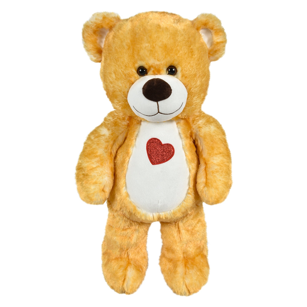 Plush Teddy Bear Heart Bears 23.5" Cotton Candy Natural Heart Bears
