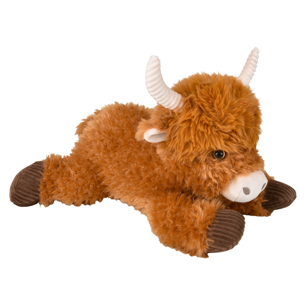 Highland Cow Plush 15" Laying Cow