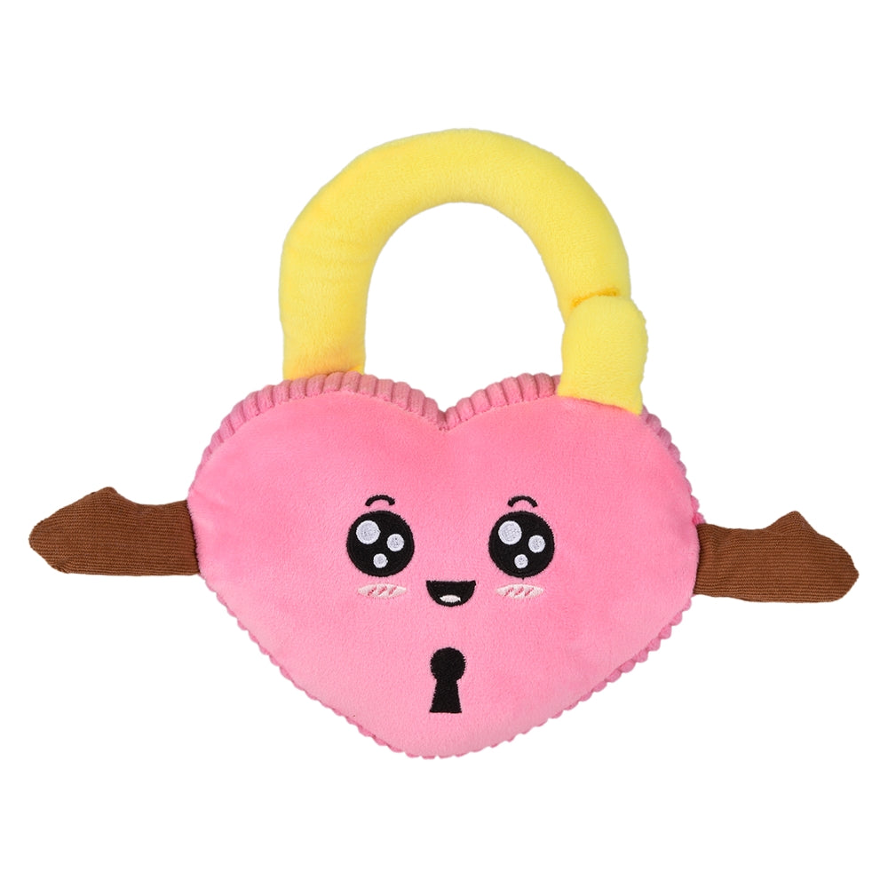 Plush Padlock Heart 7"