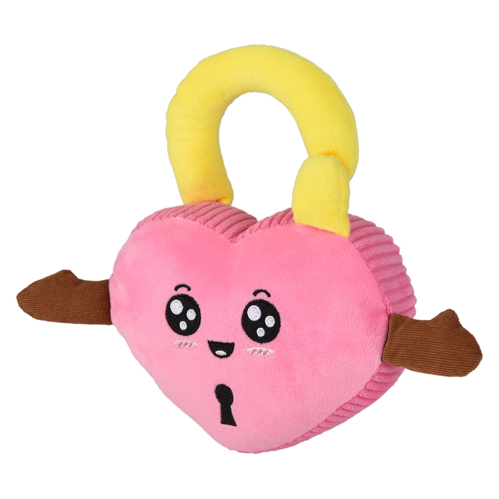 Plush Padlock Heart 7"