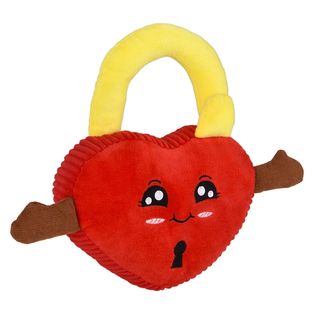 Plush Padlock Heart 7"