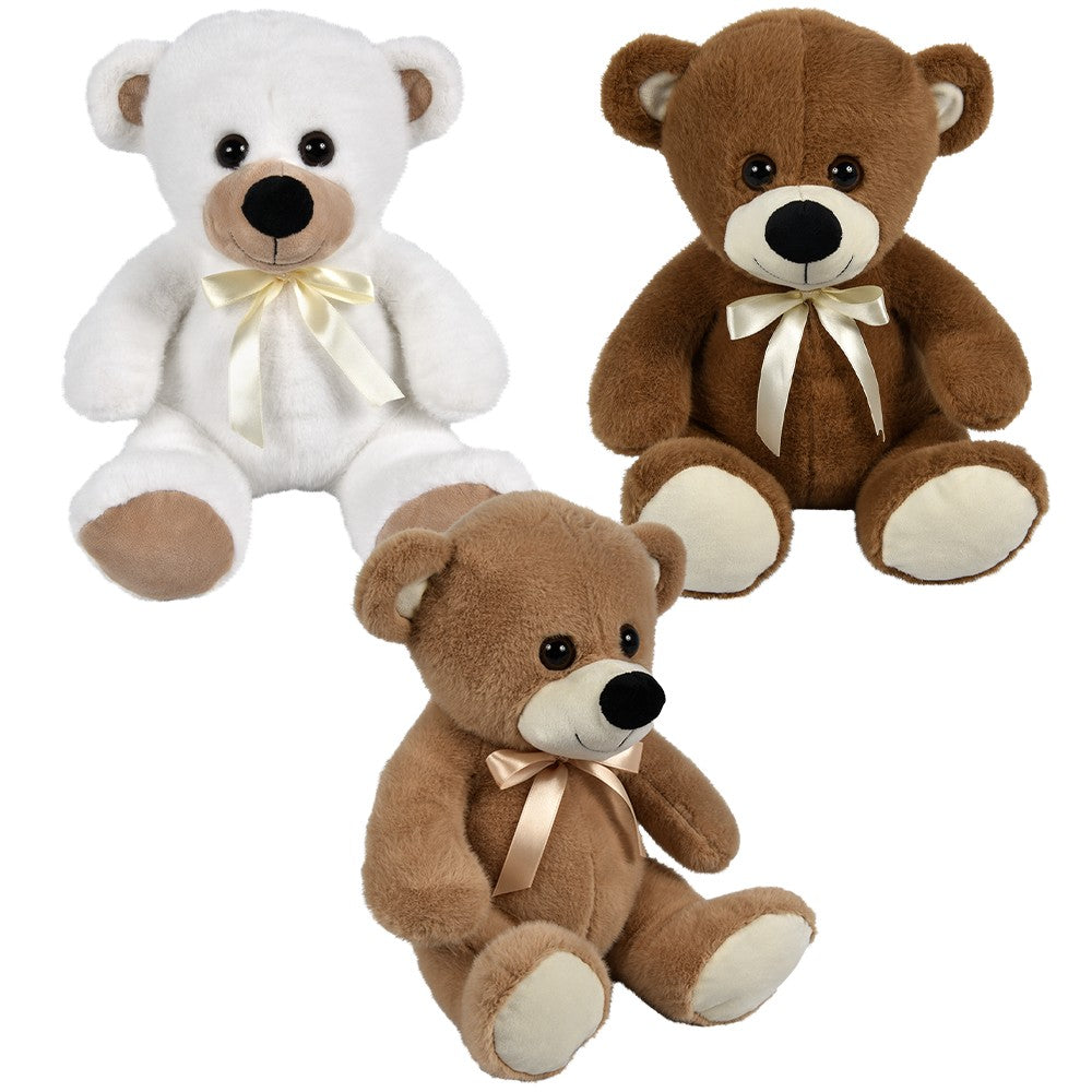 Plush Sitting Mink Bear