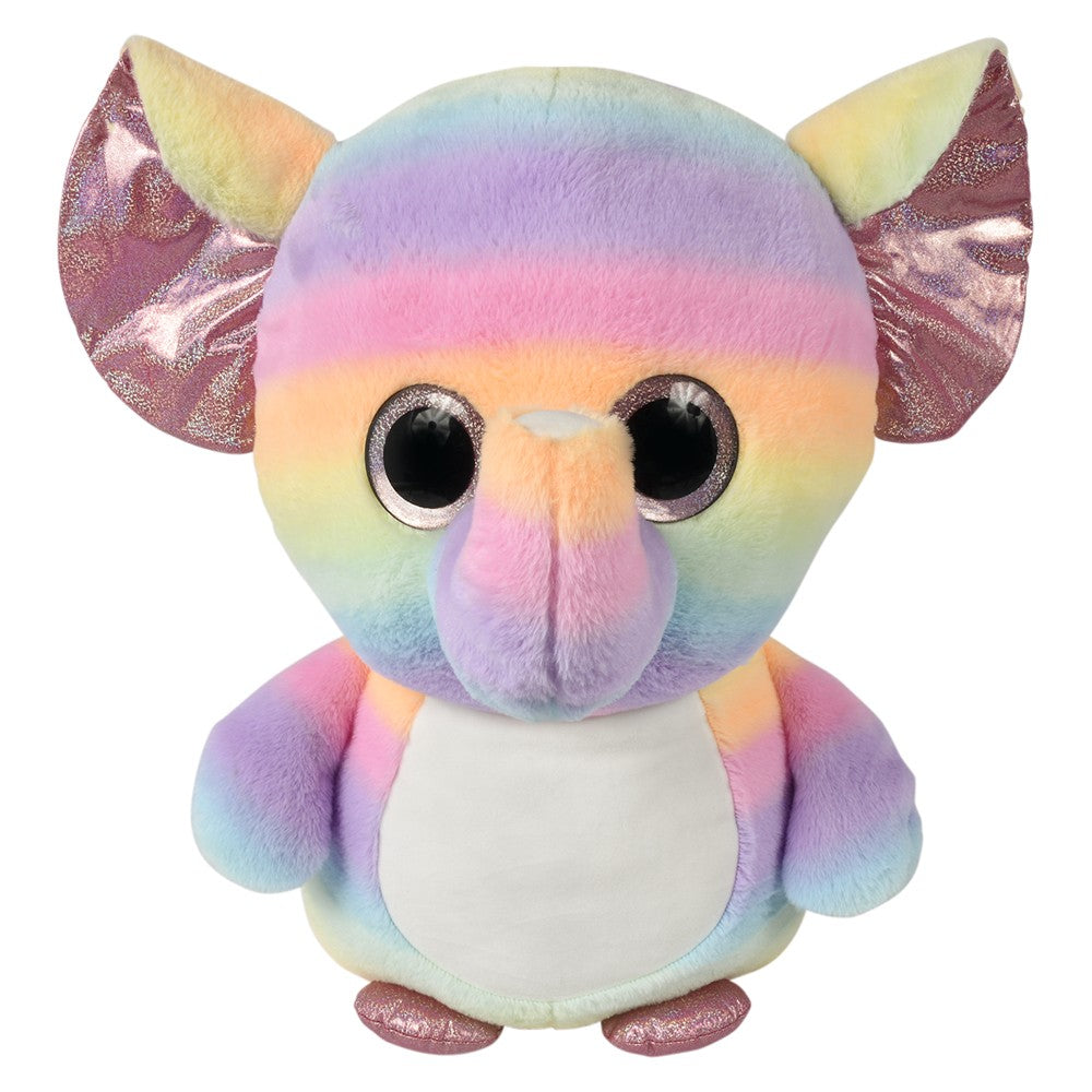 Plush Elephant 27" Plump Pal Rainbow Elephant