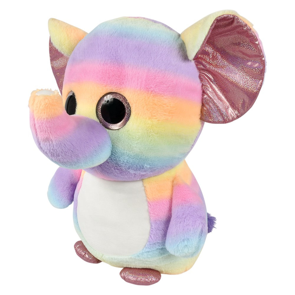 Plush Elephant 27" Plump Pal Rainbow Elephant
