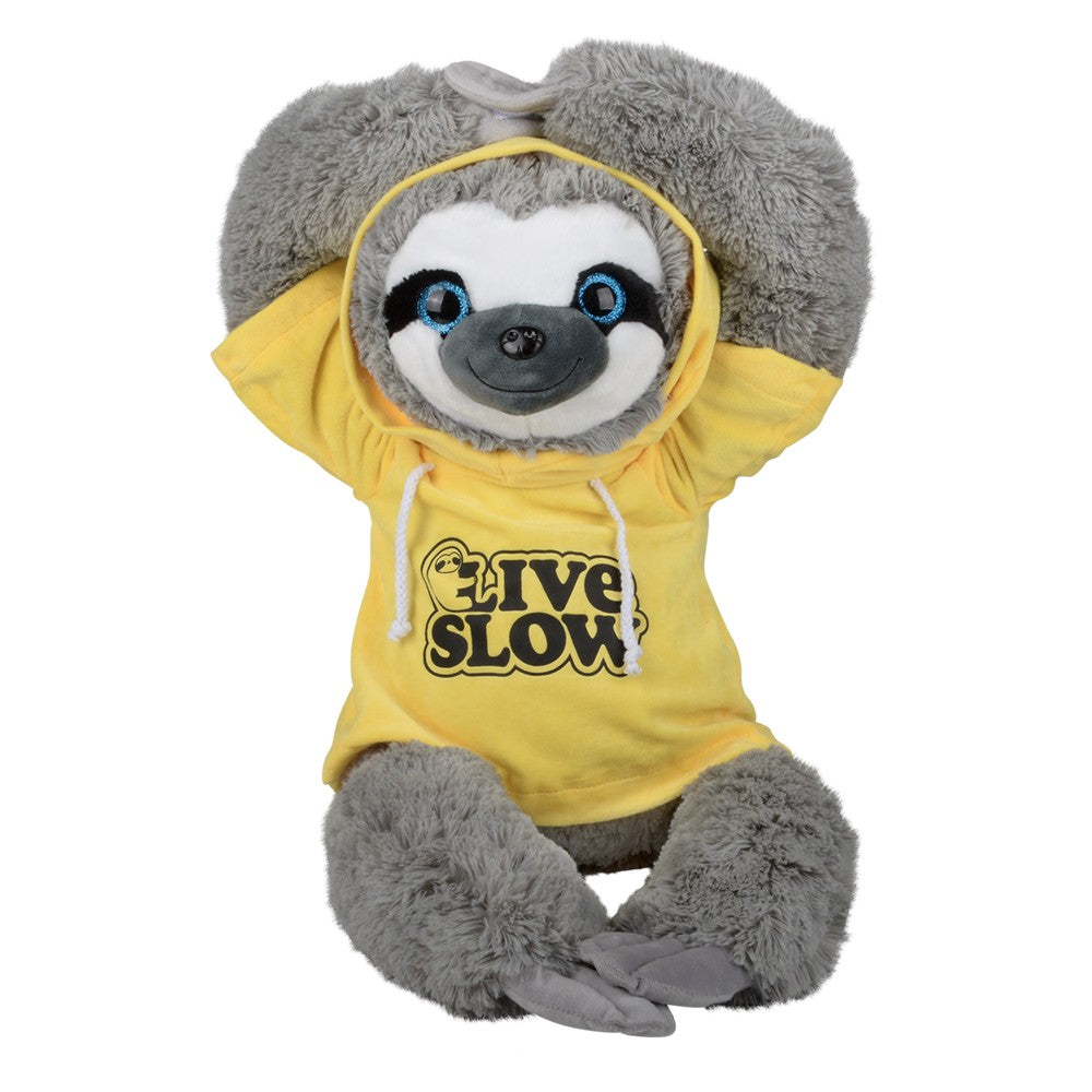 Plush Sloth With Hoodie 29"