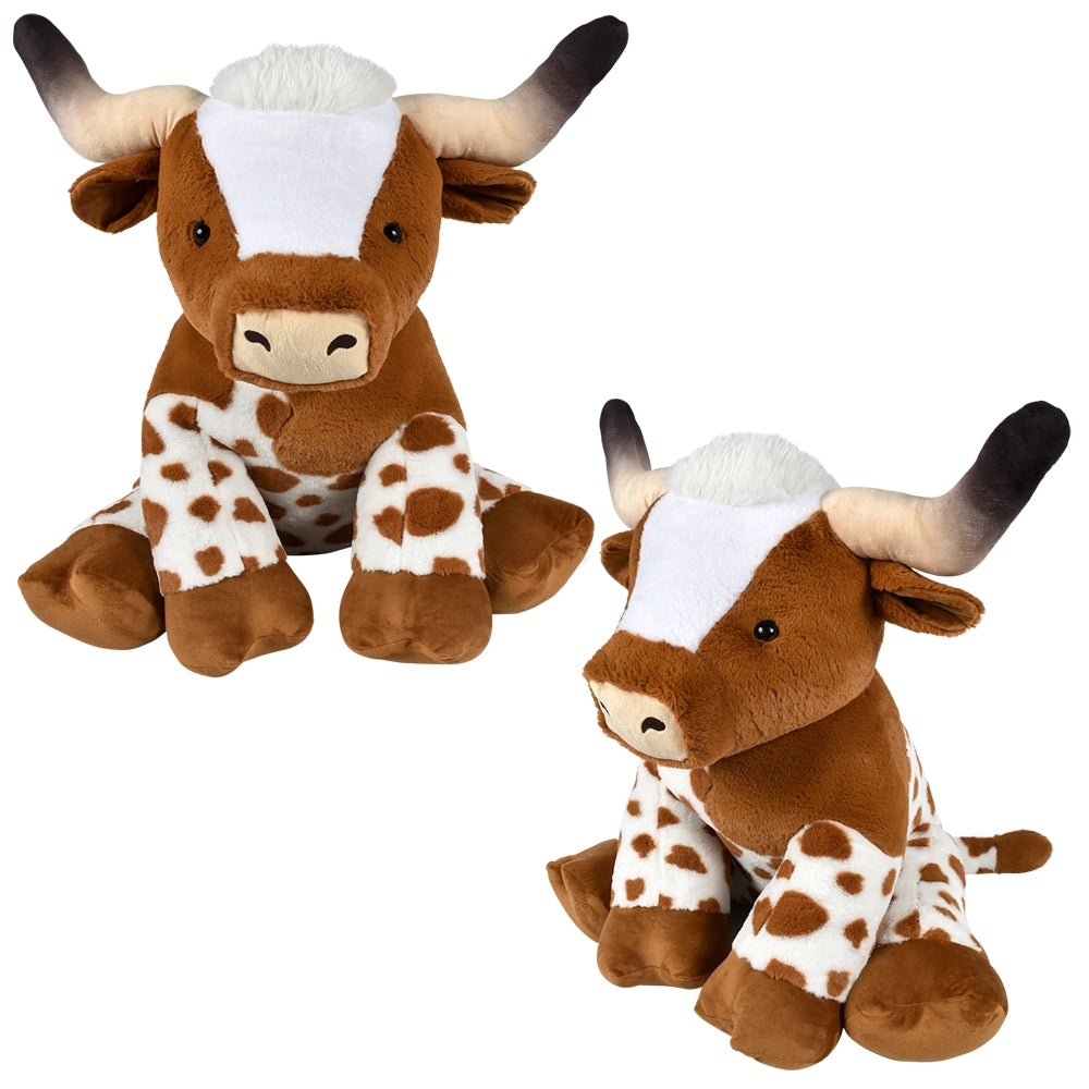 Plush Longhorn Cow 26"