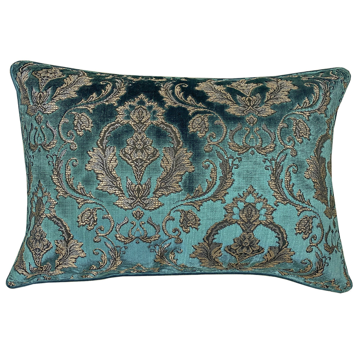 Beatrice Traditional Damask Cut Velvet Fabric - Damask Pattern, 18"H X 26"W (1 Piece)