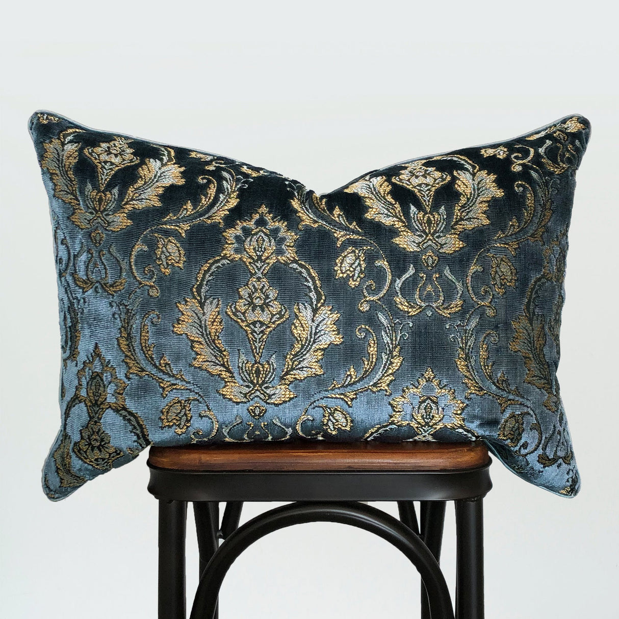Beatrice Traditional Damask Cut Velvet Fabric - Damask Pattern, 18"H X 26"W (1 Piece)