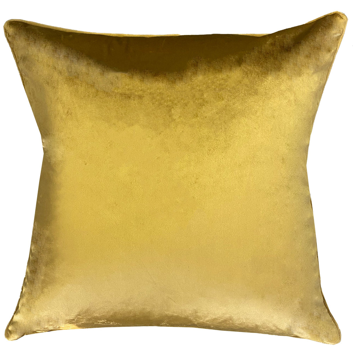 Beatrice Decorative Throw Pillows - Damask Cut Velvet Fabric, Gold/Royal, 24" X 24" (1 Pillow)
