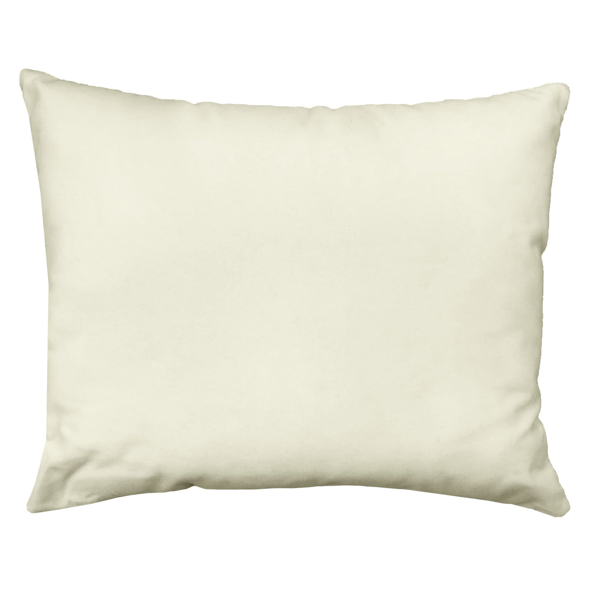 Giada Outdoor Pillow Velvet Fabric - Solid Ivory, 18X22 (1 Pillow)