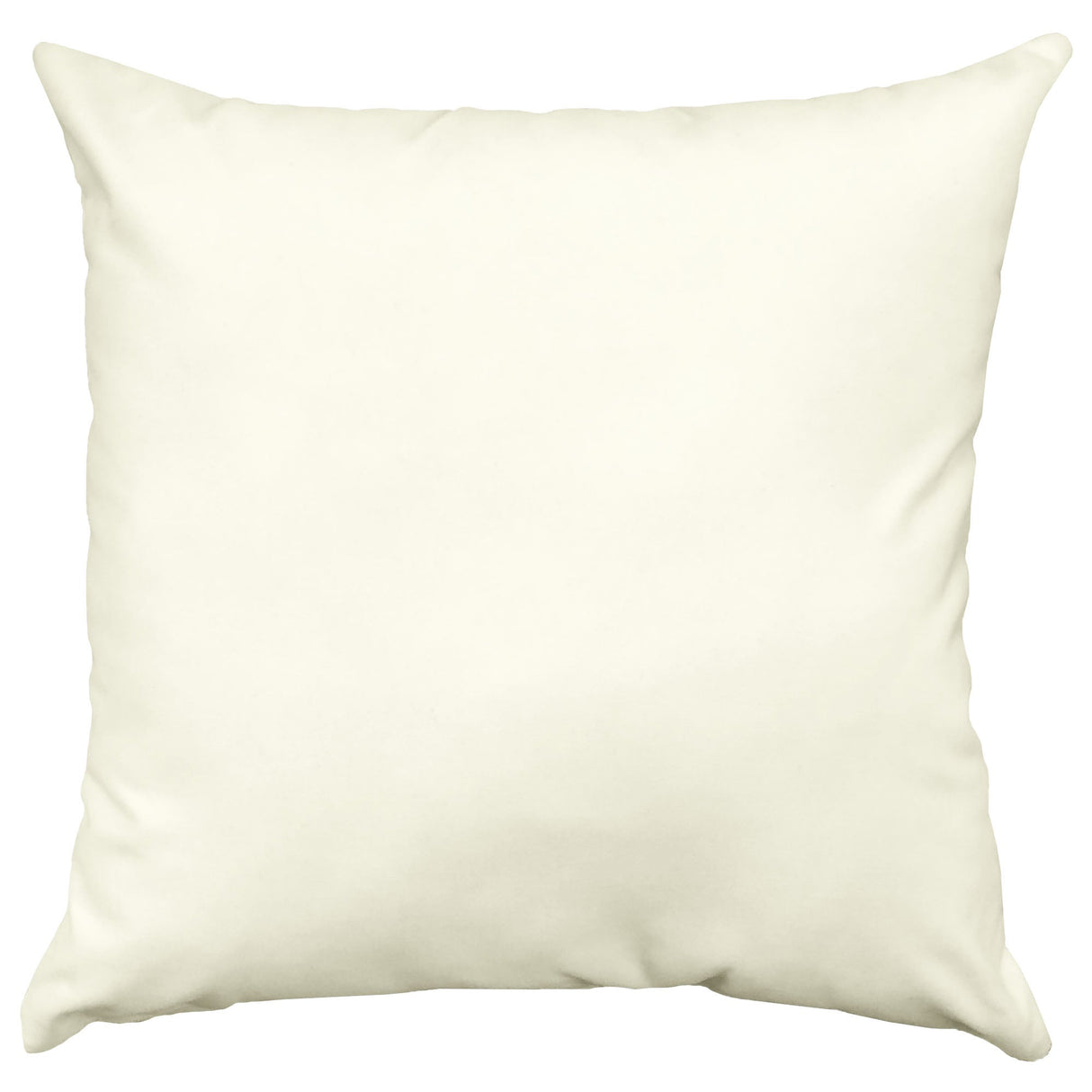 Giada Outdoor Pillow Solid Velvet Fabric - Ivory, 23X23 (1 Pillow)