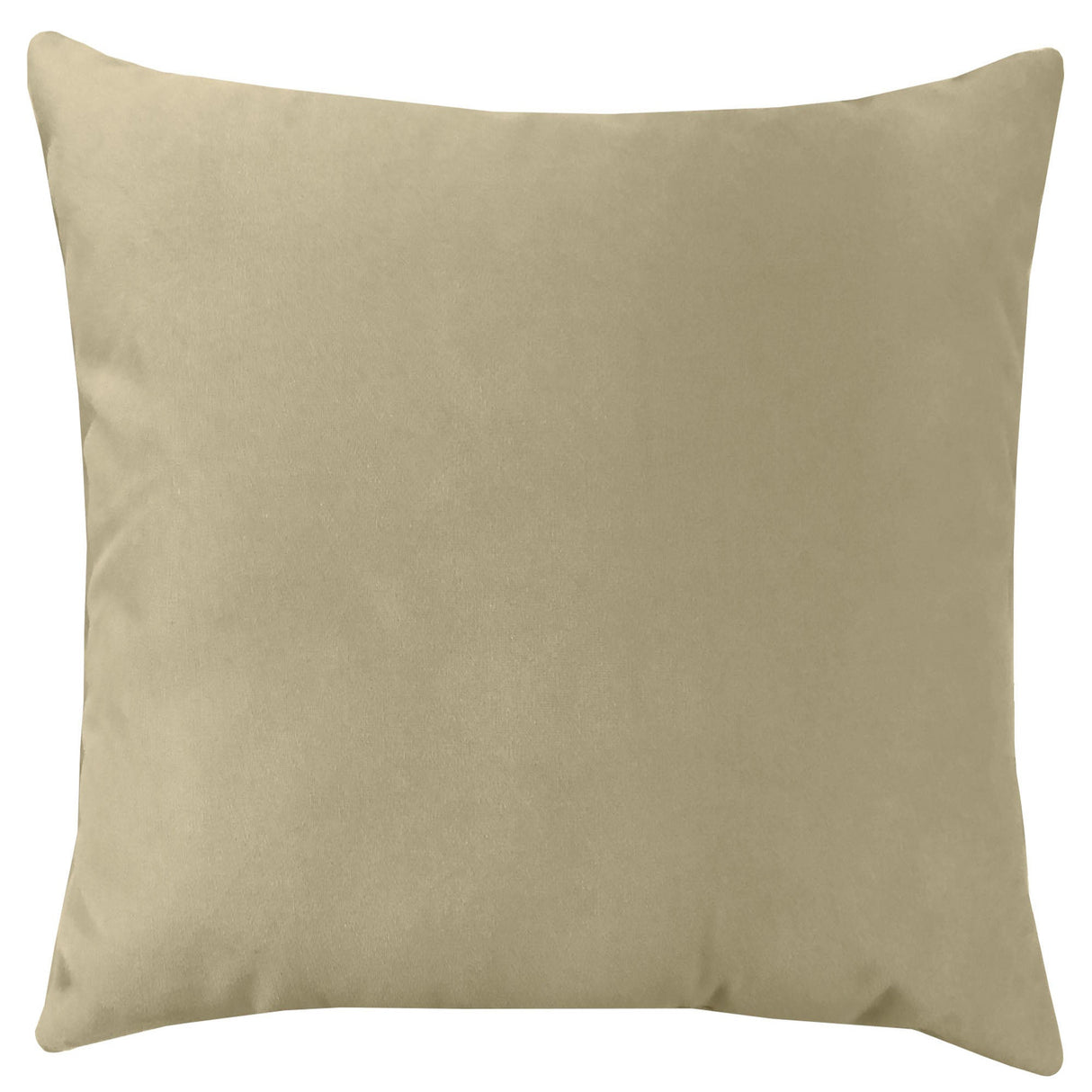 Giada Outdoor Pillow Solid Velvet Fabric - Ivory, 23X23 (1 Pillow)