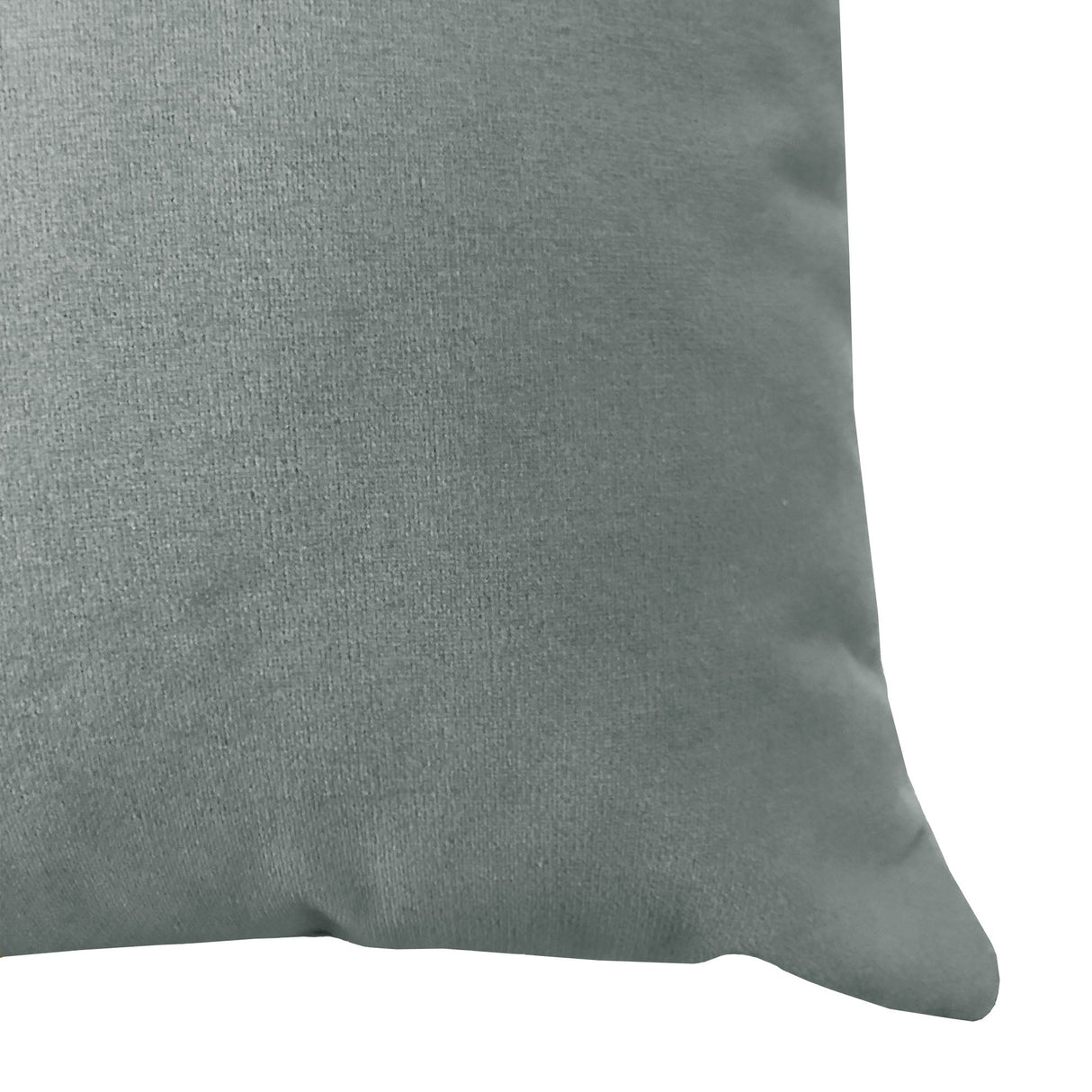 Giada Outdoor Pillow Solid Velvet Fabric - Ivory, 23X23 (1 Pillow)
