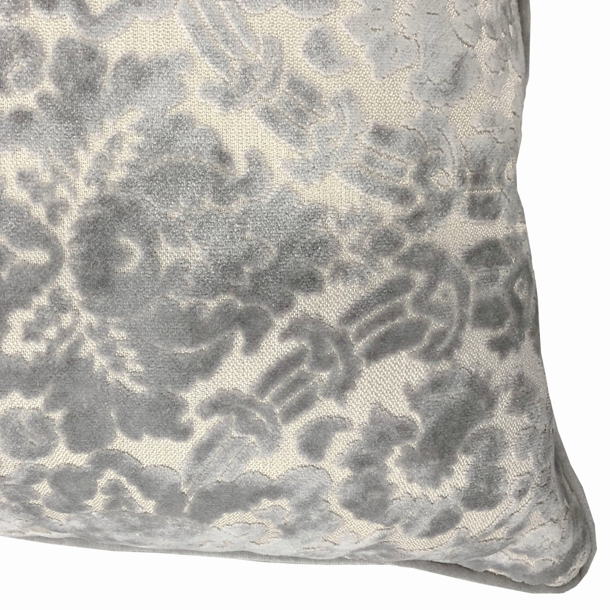 Nixon Traditional Damask Cut Velvet Pillow - Damask Pattern, 18" X 24" (1 Pillow)