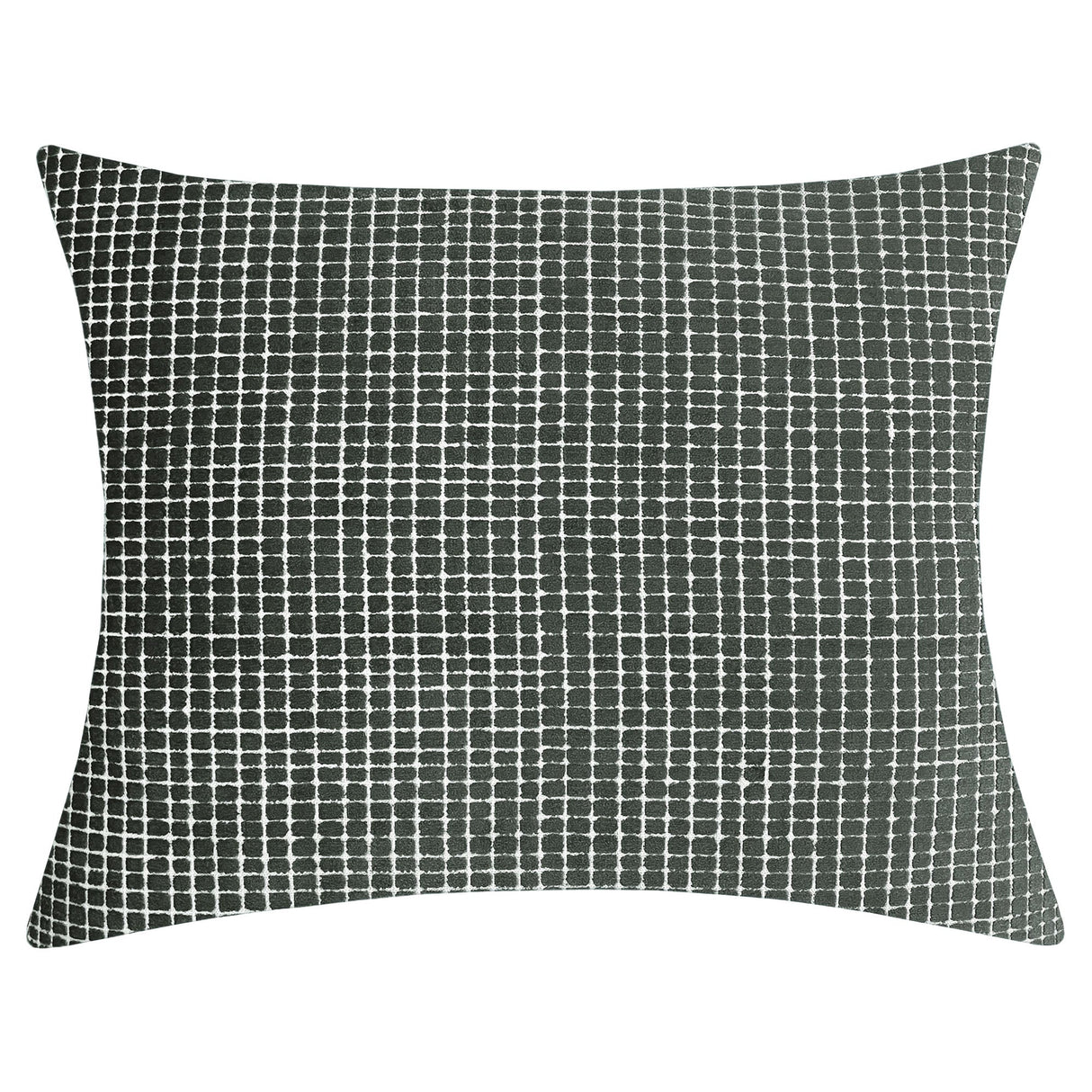 Vika Cut Velvet Decorative Throw Pillow - Checkered Pattern, 18"H X 22"W (1 Piece)
