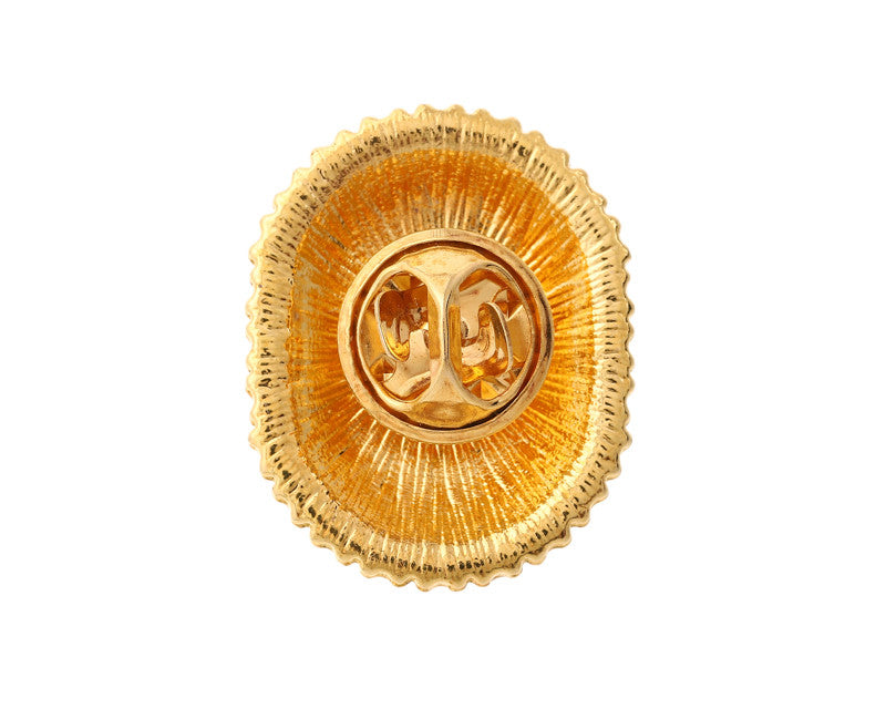 1" x 3/4" Gold First Communion JHS Crystal Rhinestone Frame Lapel Pin - Pack of 12