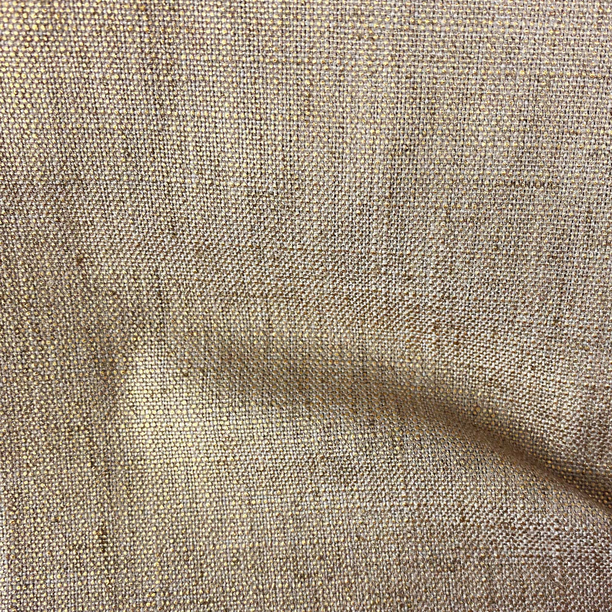 Pixie Fabric Solid Metallic Linen Blend Fabric - Spa, 55" Width (1 Yard)