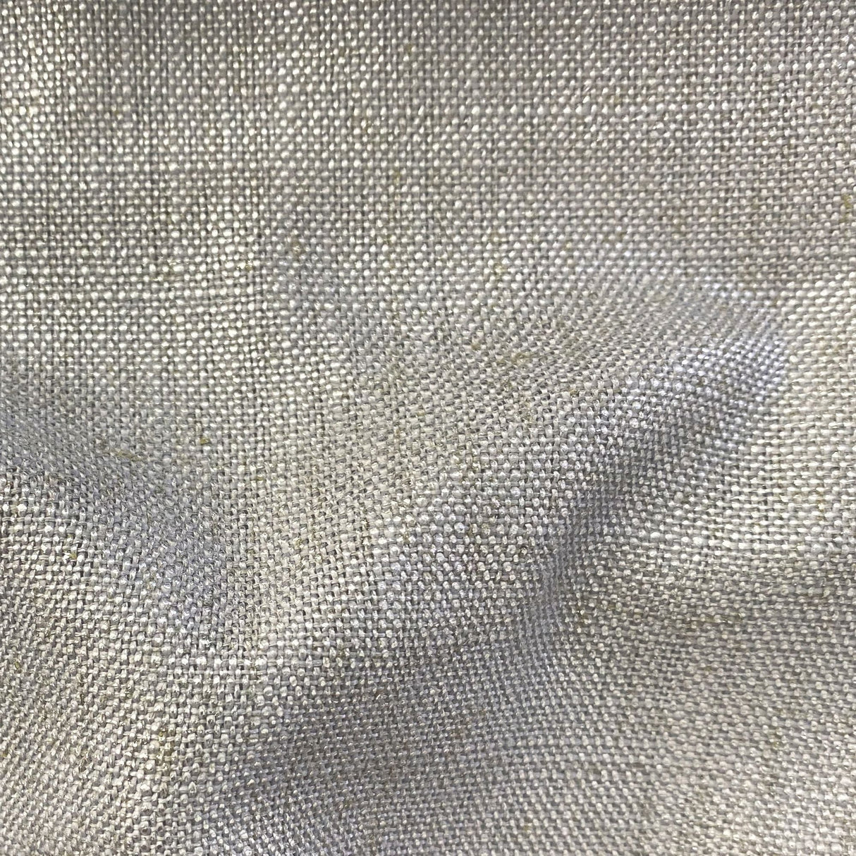 Pixie Fabric Solid Metallic Linen Blend Fabric - Spa, 55" Width (1 Yard)