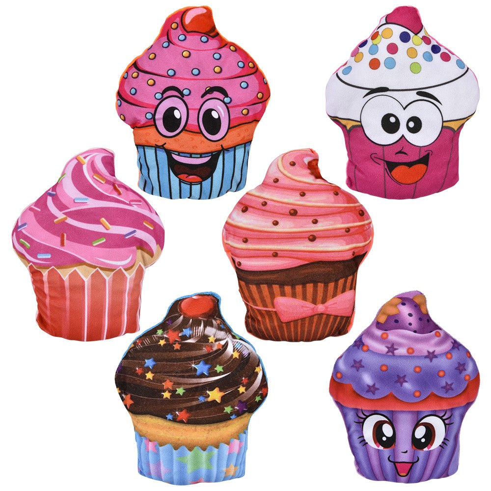 Plush Cupcake Pillow 9"