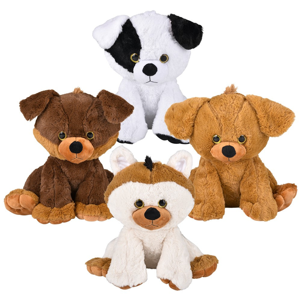 Plush Sitting Dog Assortment (1 EA)