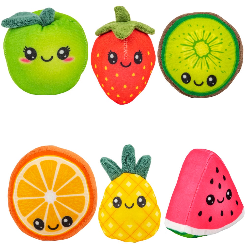 Mini Fruit Plush (24 Pc Poly Bag)