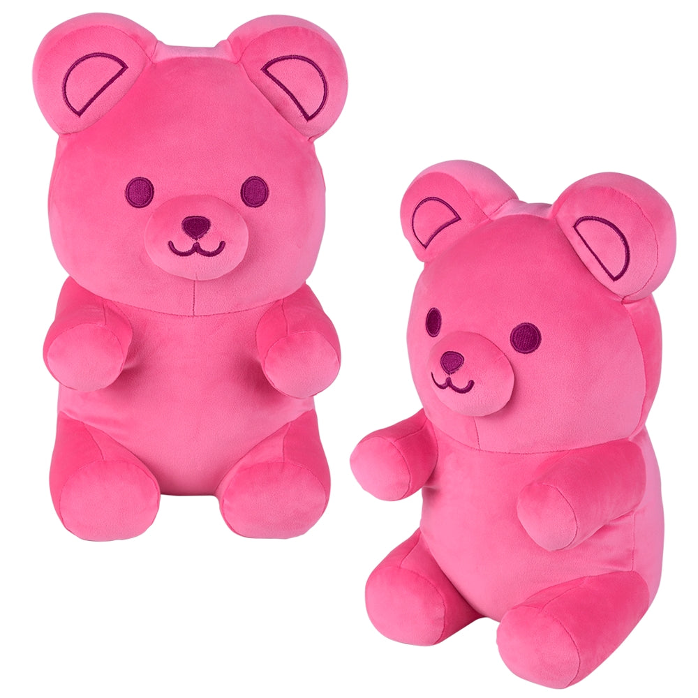 Plush Bear Pillow 16" Pink Yummy Bear