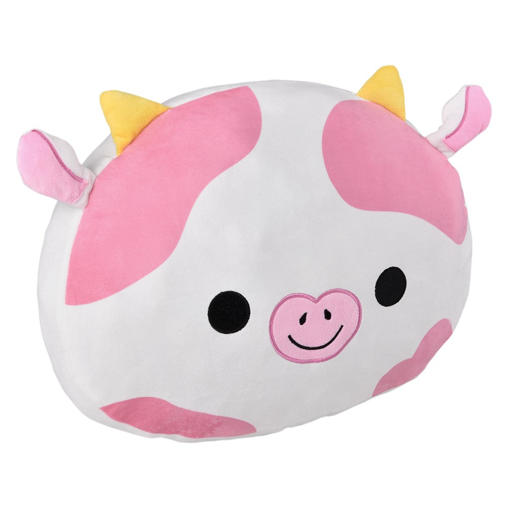 Kawaii Strawberry Cow Pillow 16"