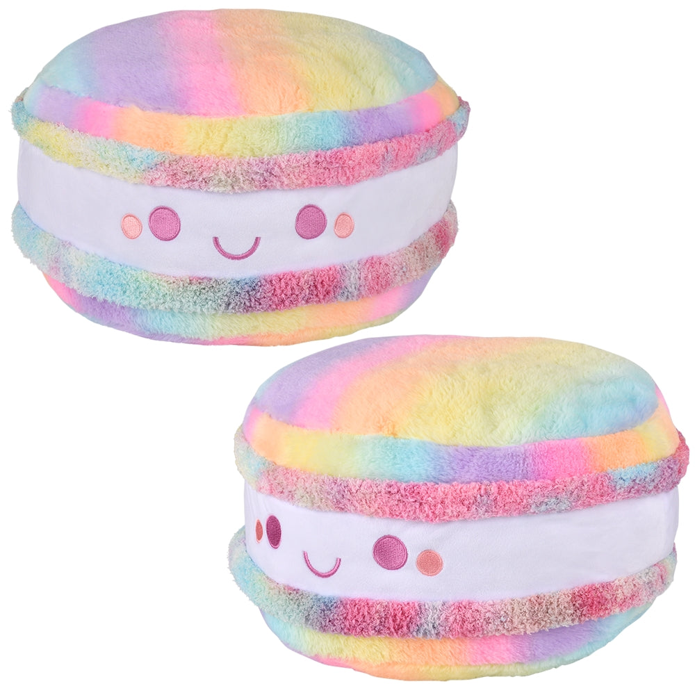 Rainbow Macaron Plush Pillow 14"