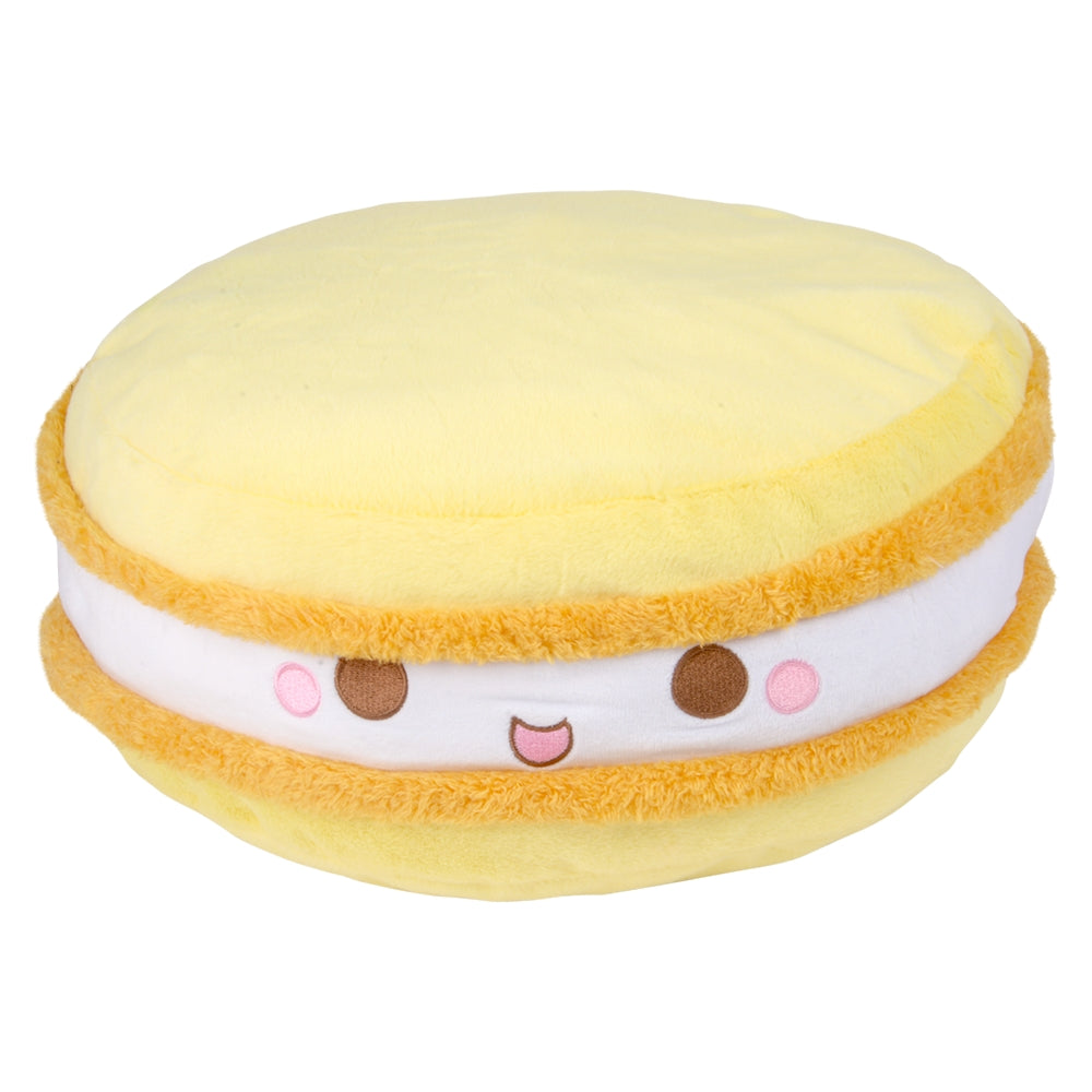Yellow Macaron Plush Pillow 14"