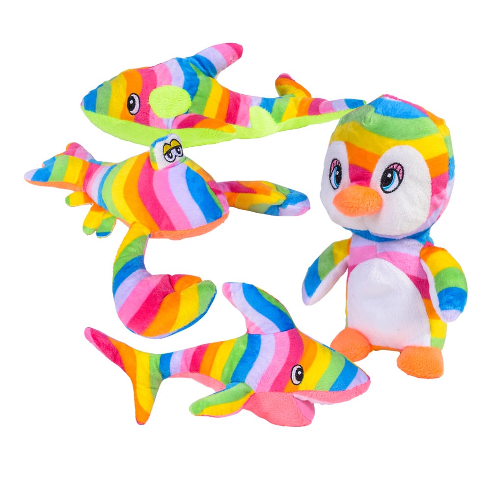 Plush Rainbow Sea Assortment (1 DZ)