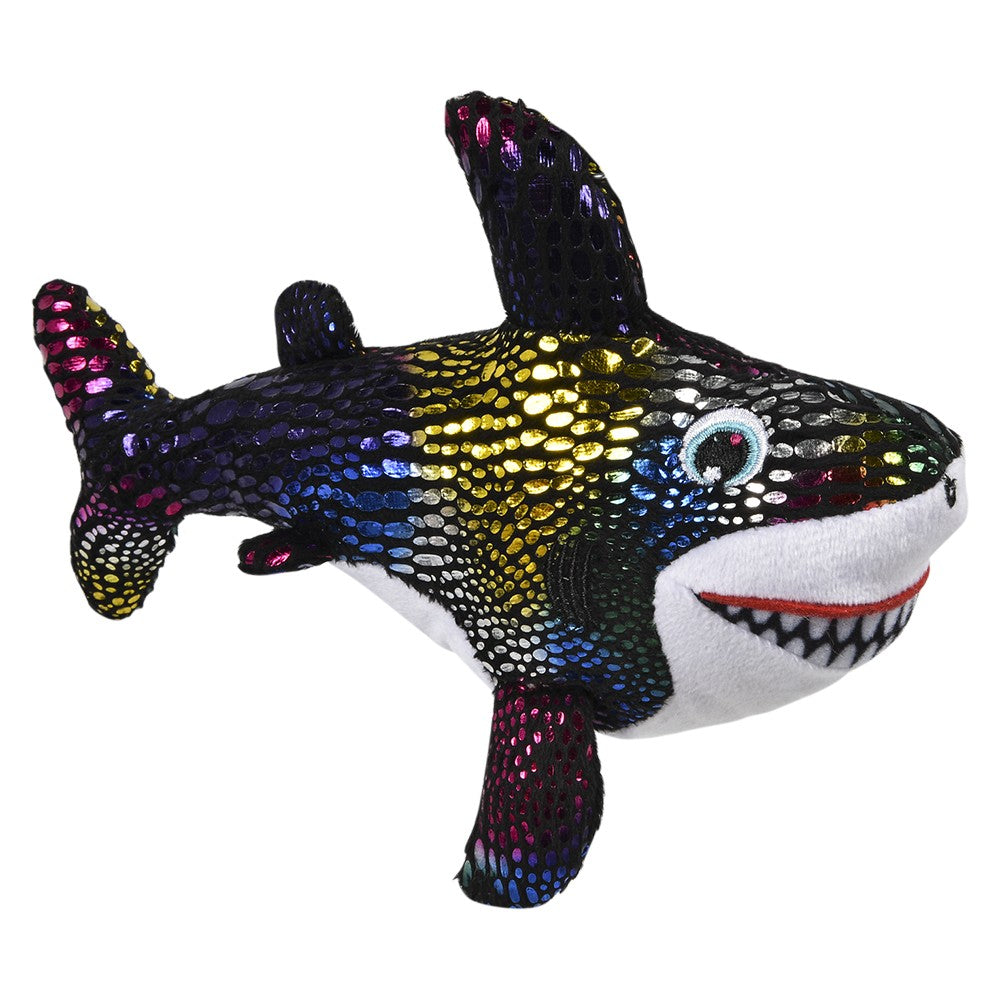 Plush Shark 8" Multicolored Sequin