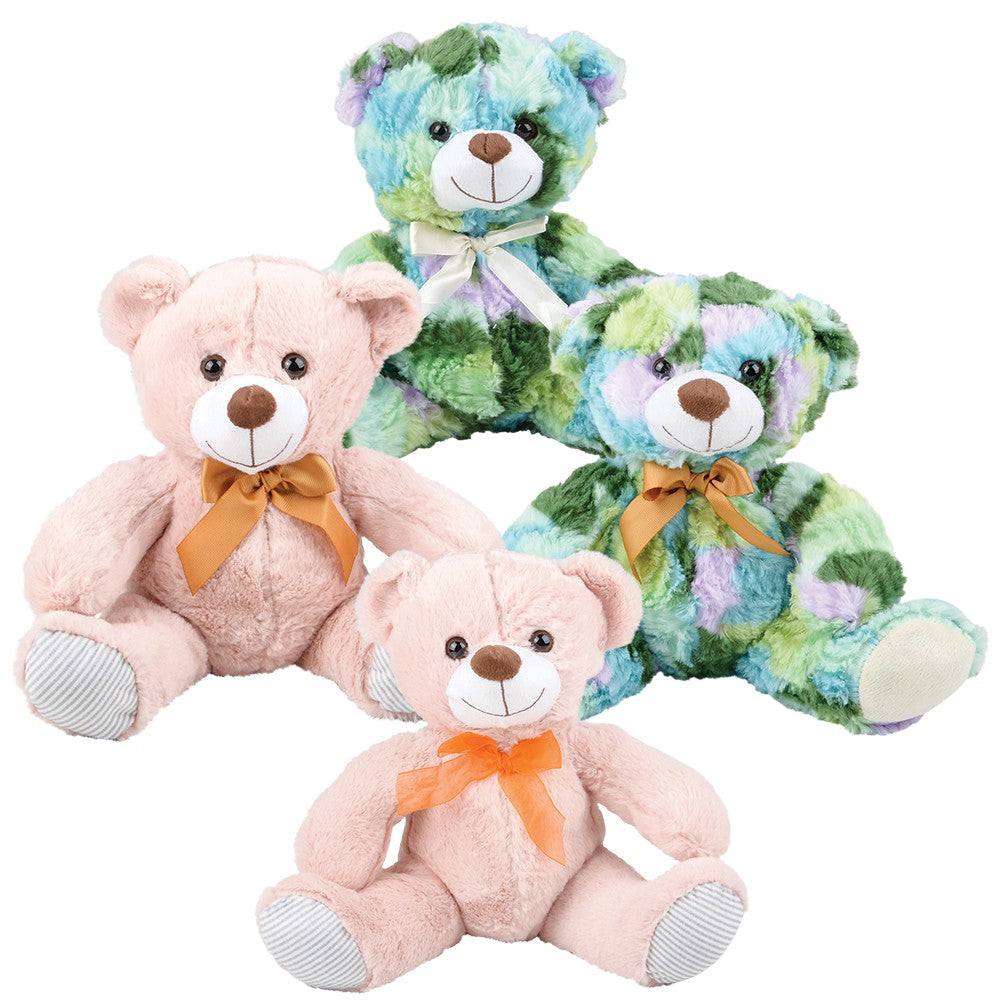 Plush Ribbon Bear Assortment (1 DZ)