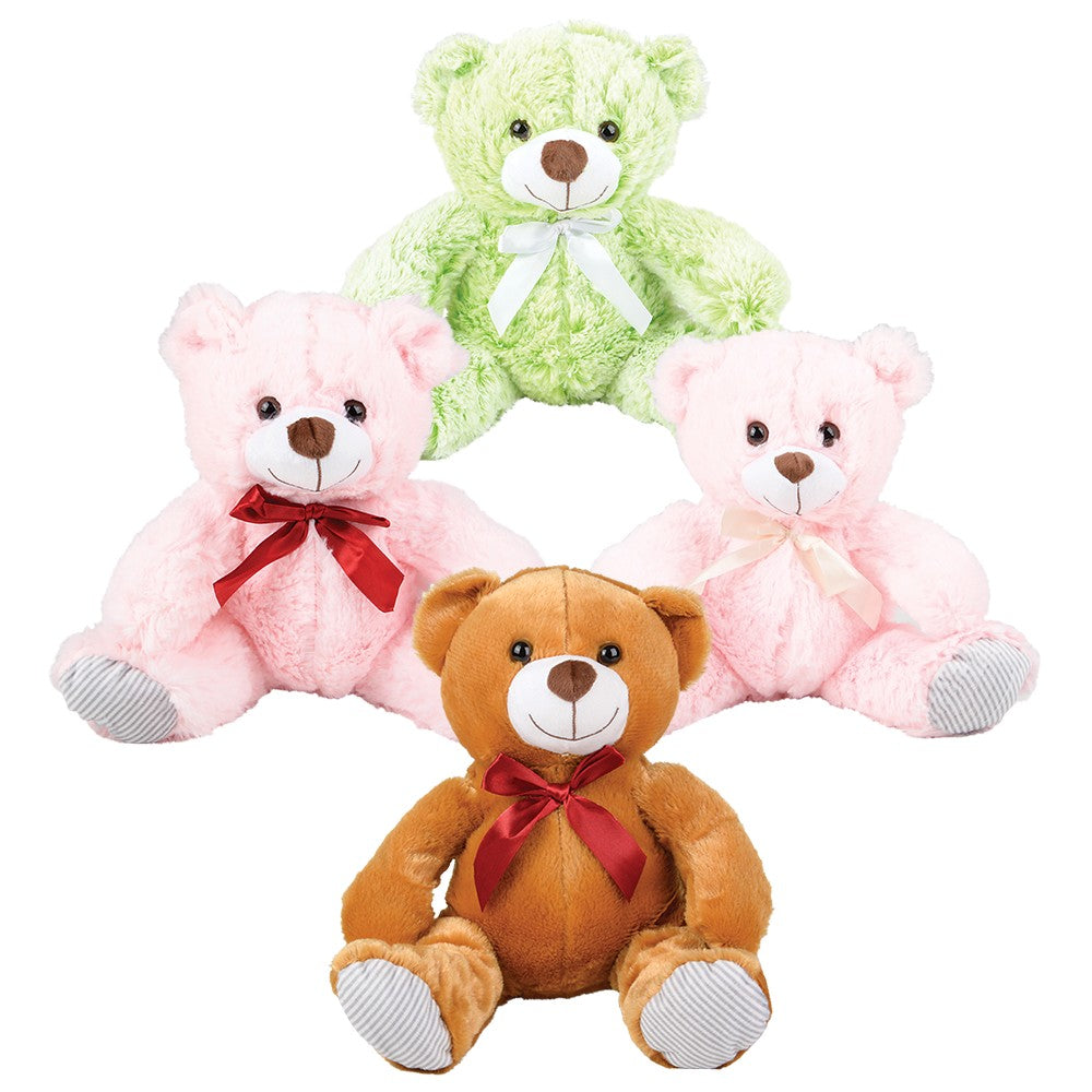 Plush Ribbon Bear Assortment (1 DZ)