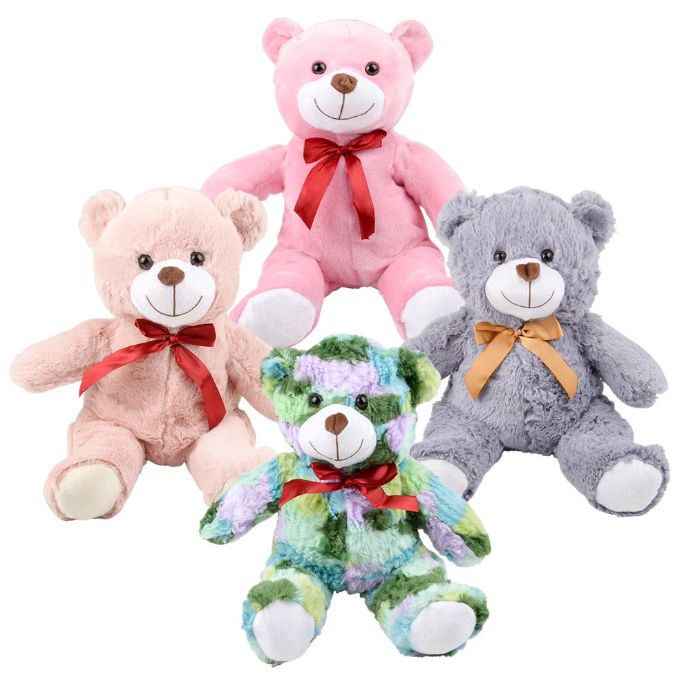 Plush Ribbon Bear Assortment (1 DZ)