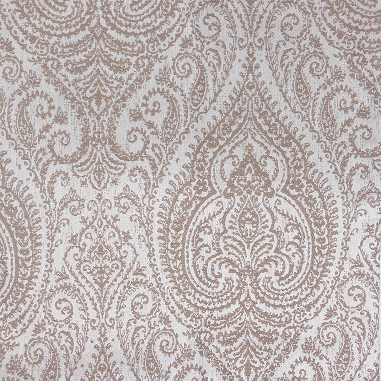 Polina Fabric Polyester Linen Jacquard Fabric - Two Tone Paisley Damask, 59" Width (1 Yard)