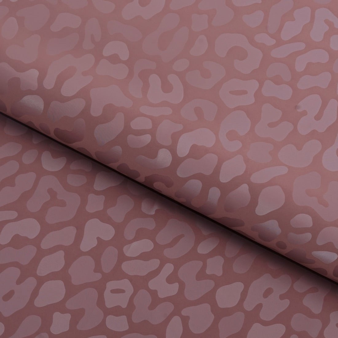 Slick Vinyl Leopard Print Stretch Fabric