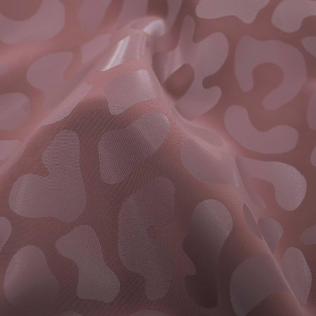 Prowl Polyester Spandex Slick Vinyl Fabric - Leopard Print, 54" Width (1 Yard)