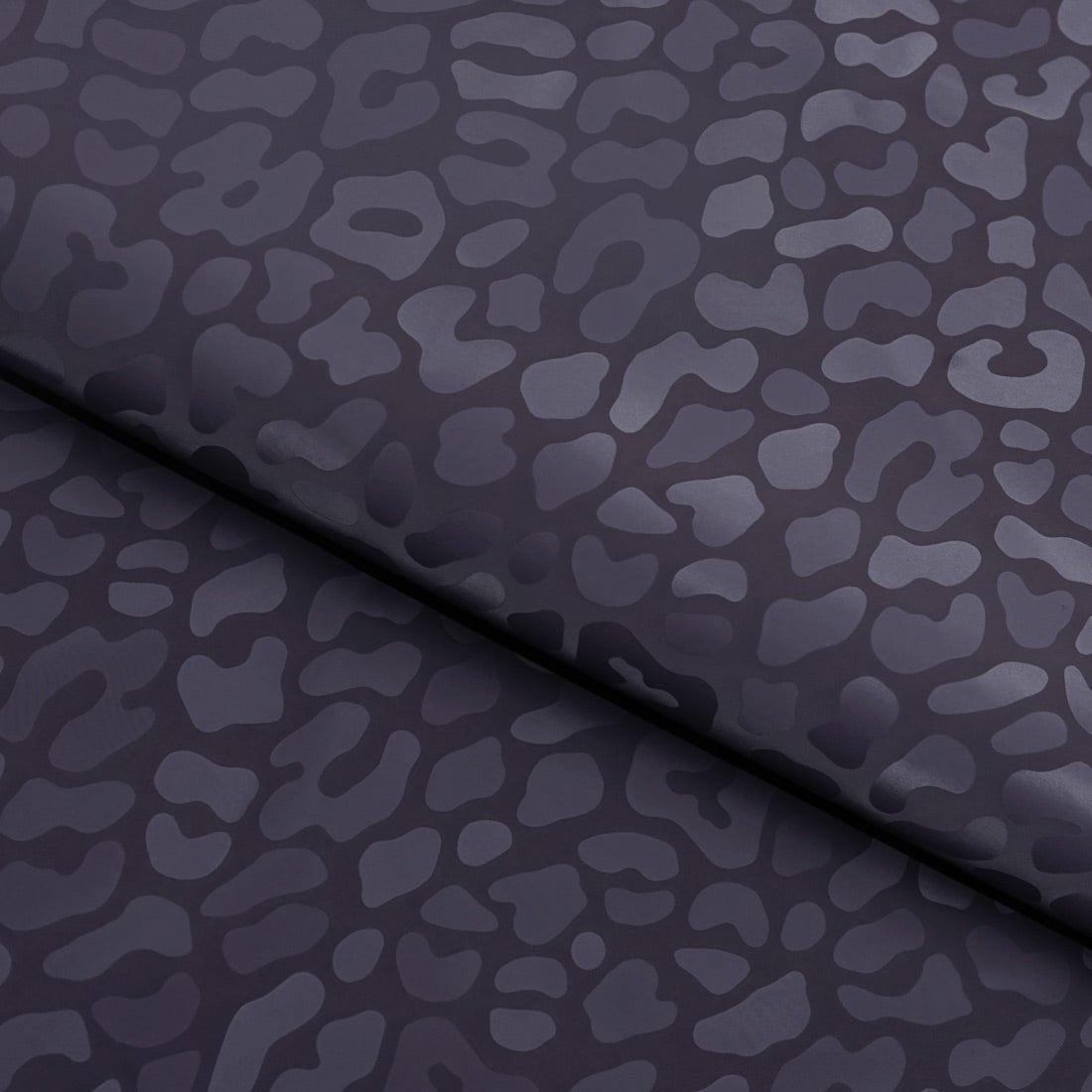 Slick Vinyl Leopard Print Stretch Fabric