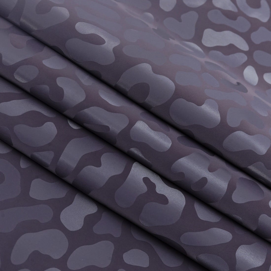Slick Vinyl Leopard Print Stretch Fabric