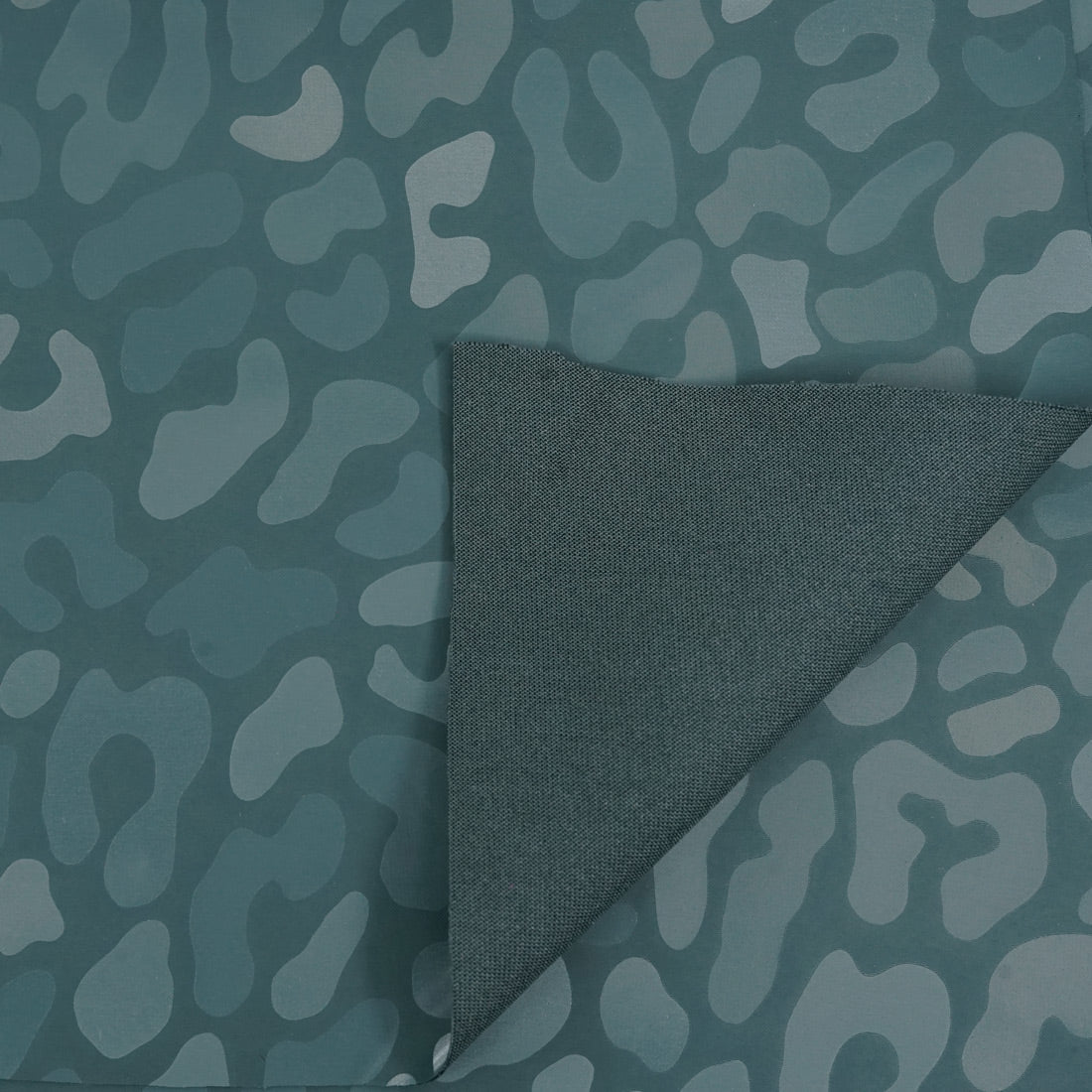 Slick Vinyl Leopard Print Stretch Fabric