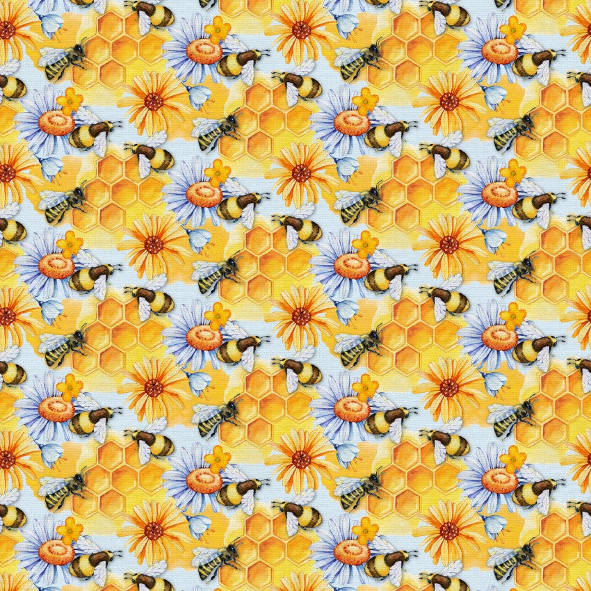 Cotton Wideback Fabric Sweet As Can Bee 118"