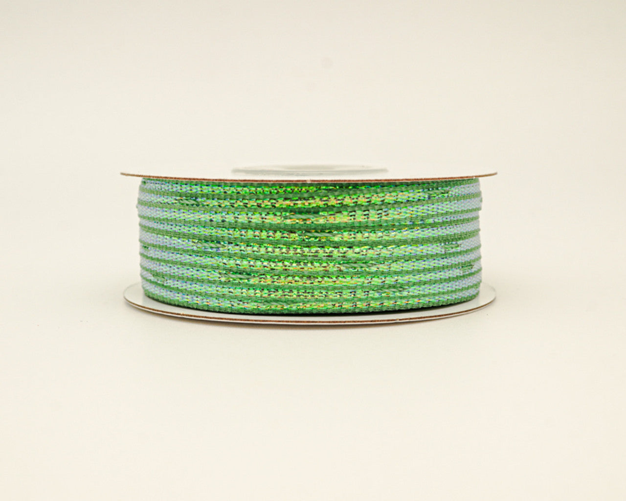 1/8"x50 yards Sage Organza Pull Bows Ribbon with Iridescent Edge