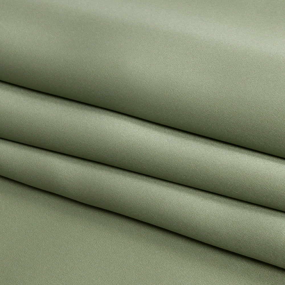 Silk Charmeuse 44" - Oil Green - Premium Collection